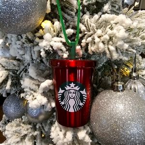 Holiday Red Starbucks Cold Cup Ornament